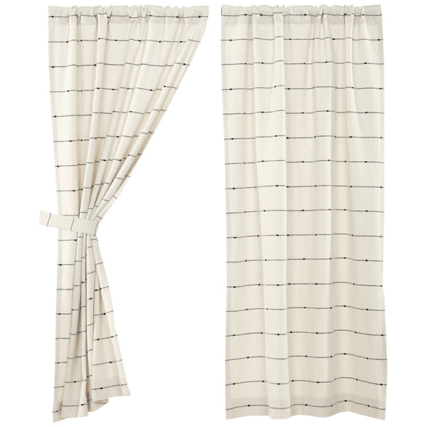 Farmcloth Stripe Short Panel Set of 2 63Lx36W