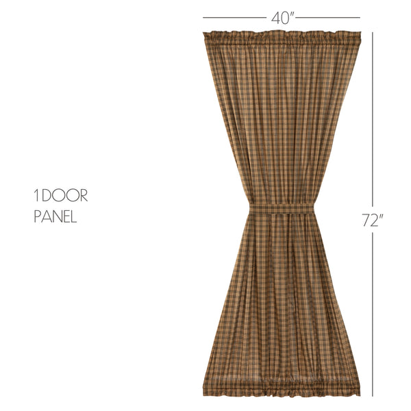 Cedar Ridge Door Panel 72x40 – Rustic Farmhouse Curtain