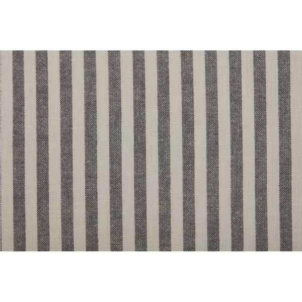 Farmhouse Ticking Gray Queen Bed Skirt 80Lx60Wx16