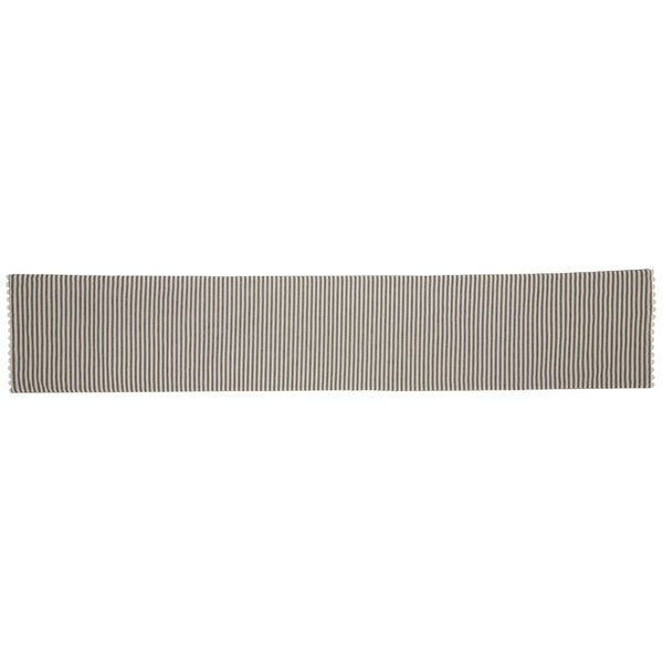 Farmhouse Ticking Gray Runner 72Lx13W