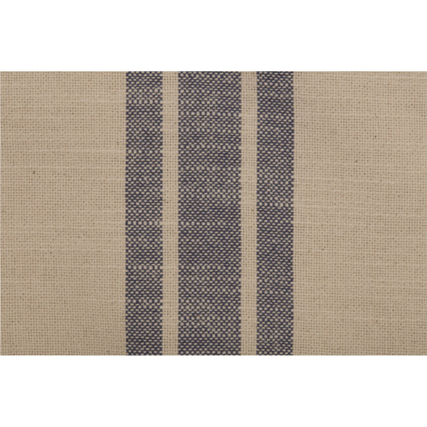 Market Place Blue Grain Sack Stripe Queen Duvet 92Lx92W