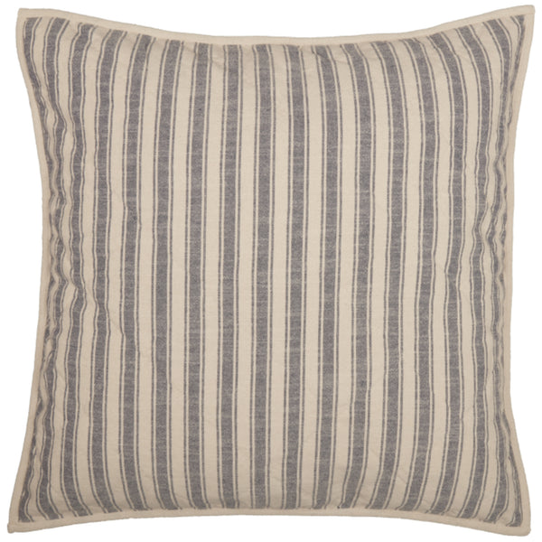 Market Place Blue Quilted Euro Sham 26Lx26W