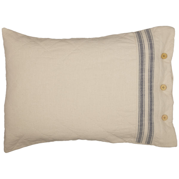 Market Place Blue Standard Sham 27Lx21W