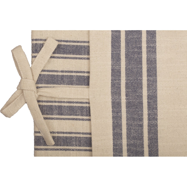 Market Place Blue Fabric Overcover Pillow Cover 25Lx15W