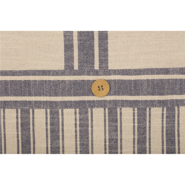 Market Place Blue Stripe Shower Curtain 72Lx72W