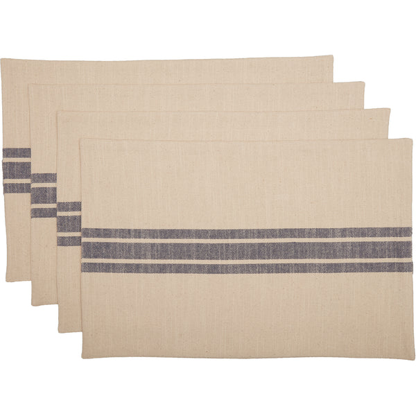 Market Place Blue Placemat Set of 4 18Lx12W