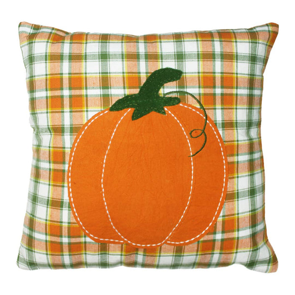 Fall Harvest Pumpkin Pillow 14"