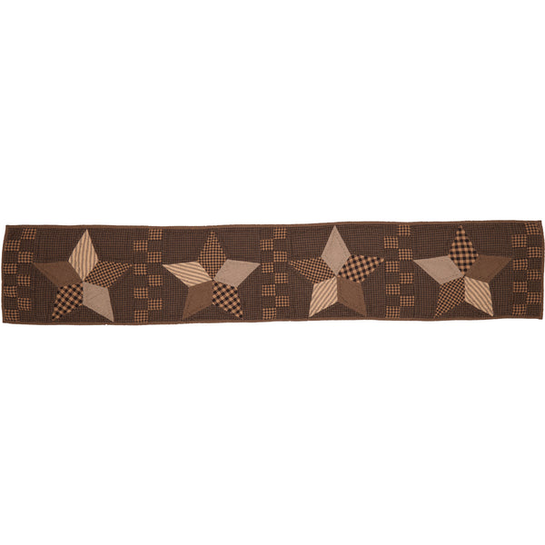 Farmhouse Star Runner Quilted 13x72