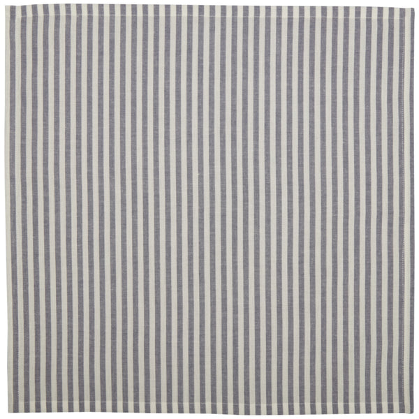 Farmhouse Ticking Blue Napkin Set of 4 18Lx18W