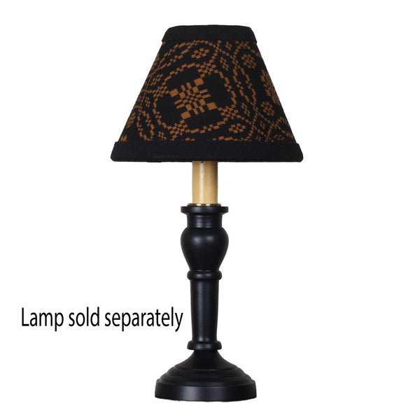 Lover's Knot Black Jacquard 6"Shade