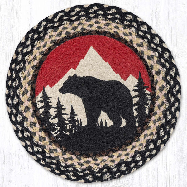 PM-RP-430 Bear Mountain Printed Round Placemat 15"x15"