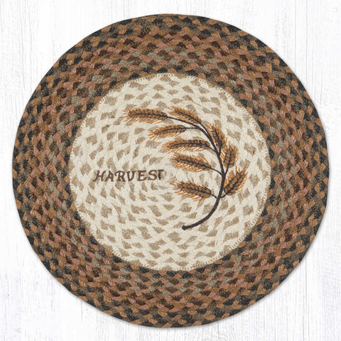 PM-RP-802 Golden Wheat Printed Round Placemat 15"x15"