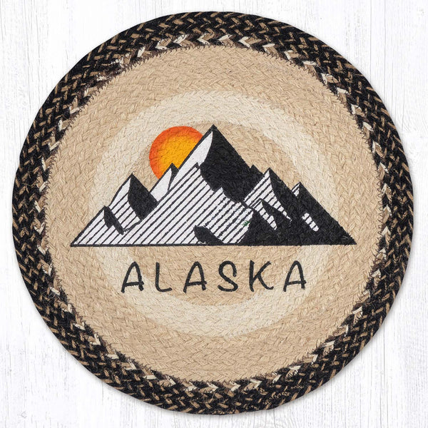 PM-RP-9-93 Alaska Printed Round Placemat 15"x15"