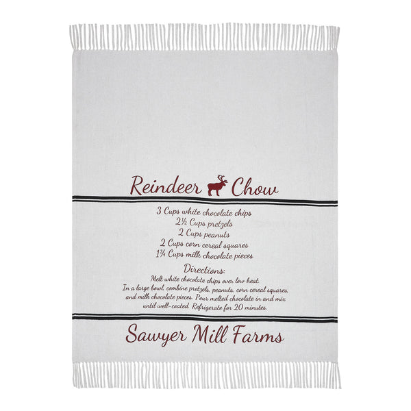 Sawyer Mill Reindeer Chow Woven Throw 50x60