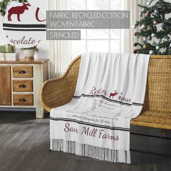 Sawyer Mill Reindeer Chow Woven Throw 50x60