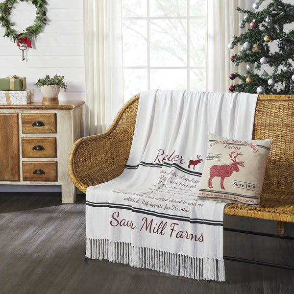 Sawyer Mill Reindeer Chow Woven Throw 50x60