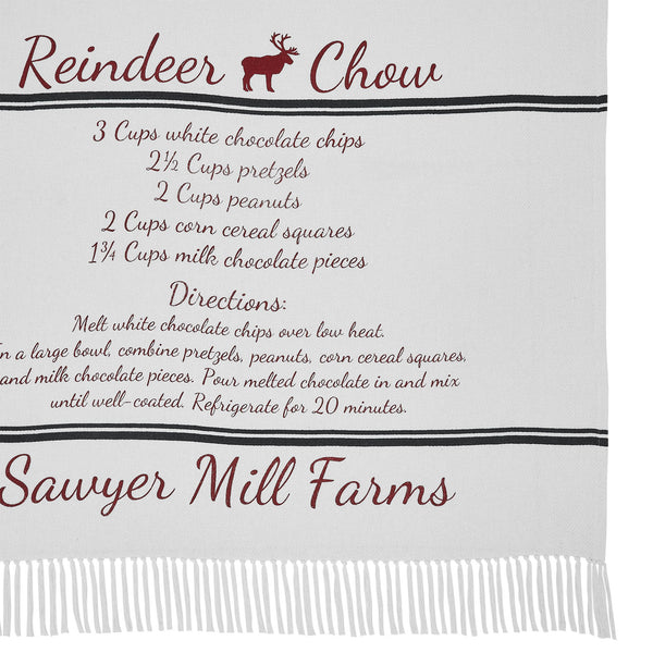 Sawyer Mill Reindeer Chow Woven Throw 50x60