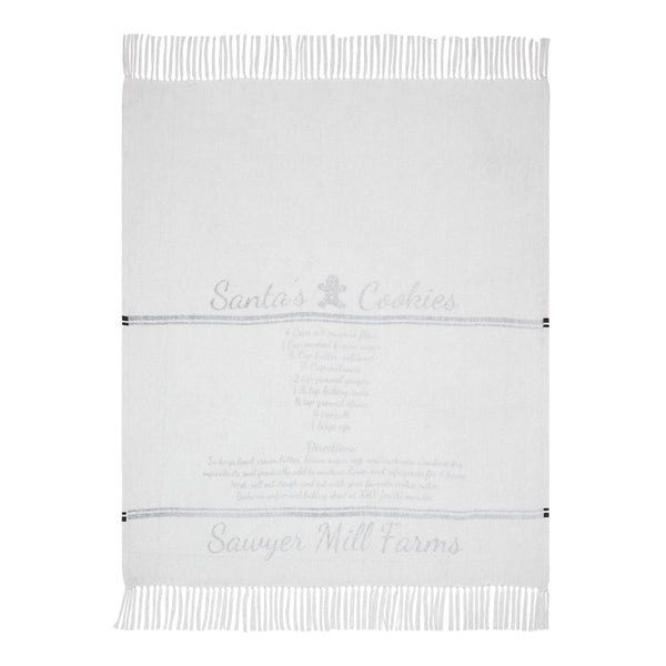 Sawyer Mill Santa Cookies Woven Throw 50x60