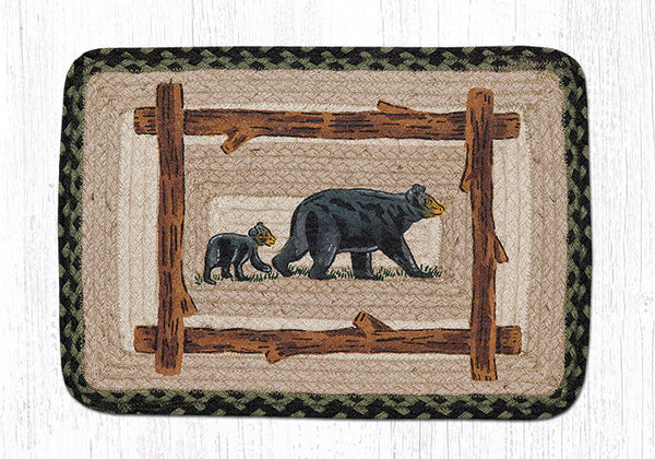PP-116 Mama & Baby Bear Oblong Printed Placemat 13"x19"