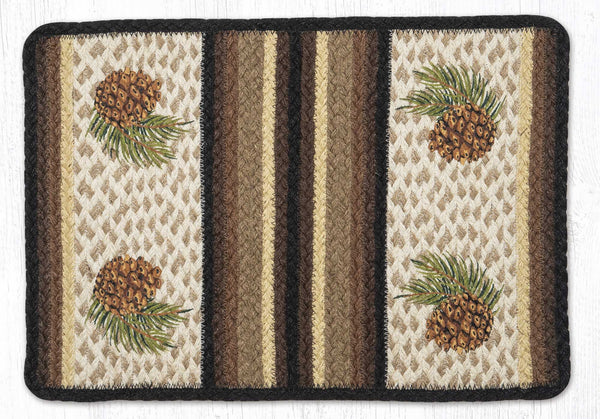 V-783 Pinecone Field Oblong Printed Placemat 13"x19"