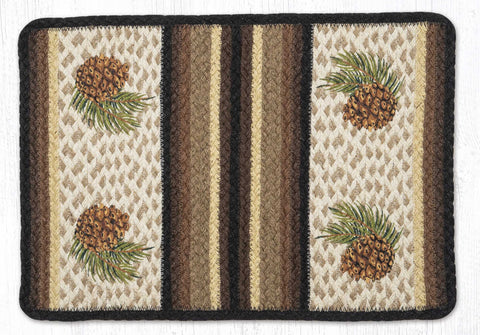 V-783 Pinecone Field Oblong Printed Placemat 13"x19"