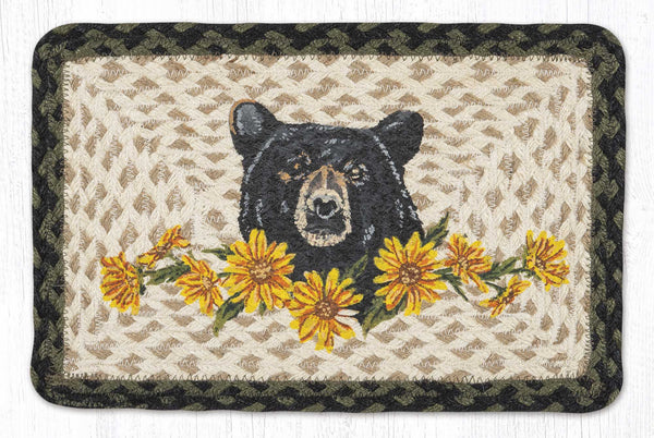 PP-116 Bear Floral Oblong Printed Swatch 10"x15"