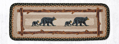 PP-116 Mama & Baby Bear Oblong Printed Table Runner 13"x36"