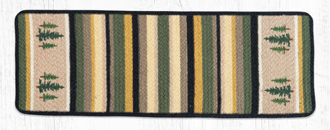 V-116 Tall Timbers Oblong Printed Table Runner 13"x36"