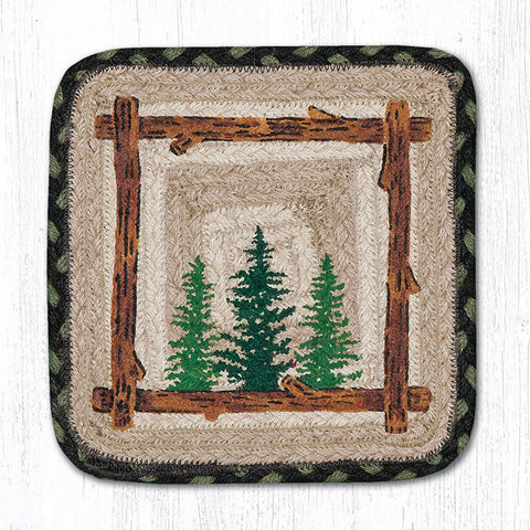 PP-116 Tall Timbers Square Printed Trivet 10"x10"