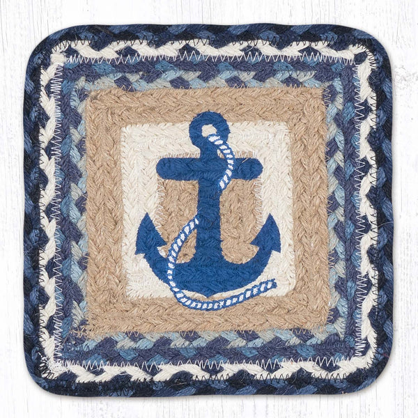 PP-443 Navy Anchor Square Printed Trivet 10"x10"