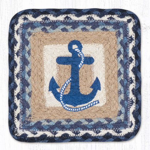 PP-443 Navy Anchor Square Printed Trivet 10"x10"
