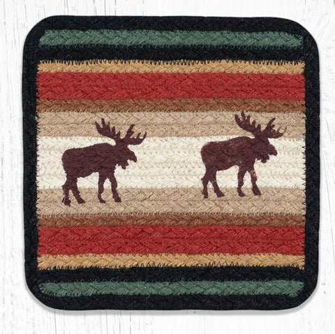 V-19 Moose Square Printed Trivet 10"x10"