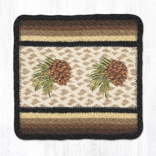V-783 Pinecone Square Printed Trivet 10"x10"