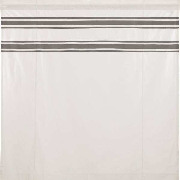 Silo Hill Charcoal Stripe Shower Curtain 72Lx72W