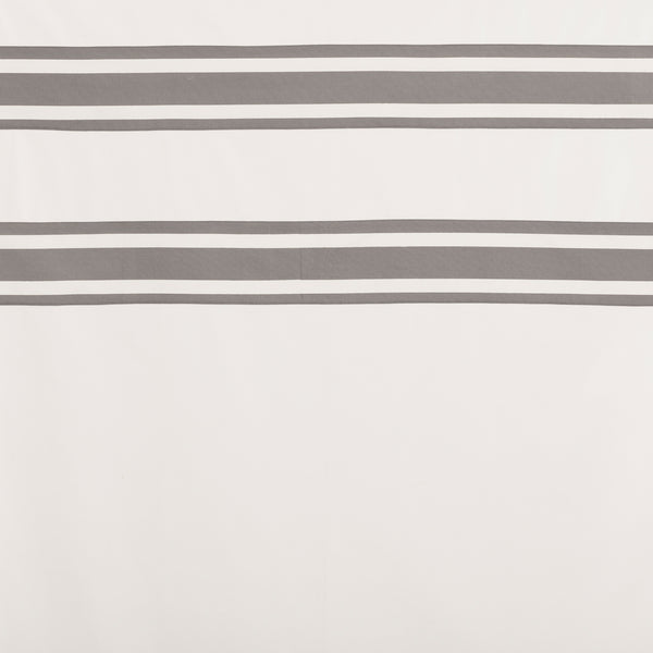 Silo Hill Charcoal Stripe Shower Curtain 72Lx72W