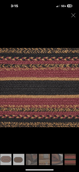 Heritage Farms Jute Rug Oval 36x60