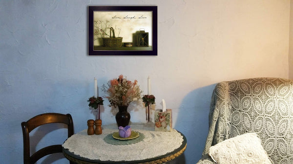 "Live, Laugh and Love" By Billy Jacobs, Printed Wall Art 14x10