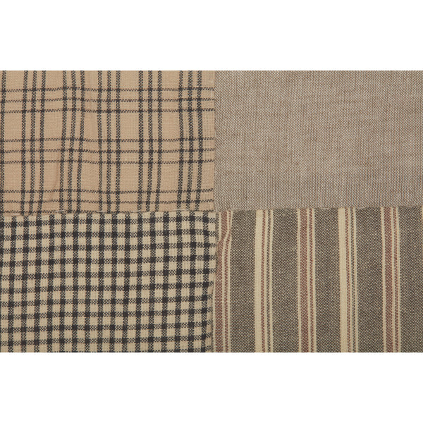 Sawyer Mill Charcoal 5pc Daybed Quilt Set (1 Quilt, 1 Bed Skirt, 3 Standard Shams)