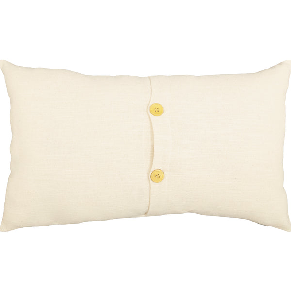 Stenciled Flag Pillow Cover 25Lx15W