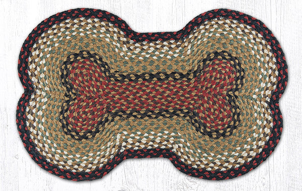 DB-19 Burgundy/Mustard Large Dog Bone 18"x28"