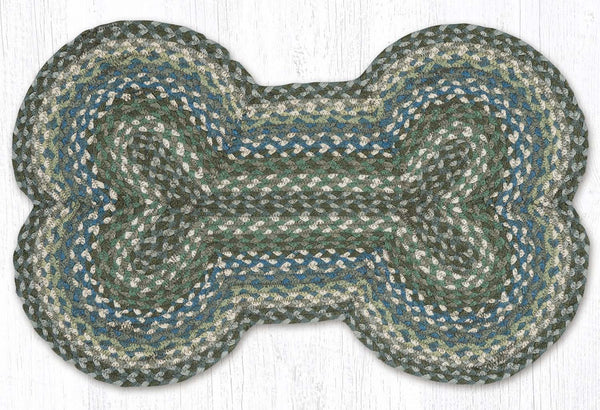 DB-419 Sage/Ivory/Settlers Blue Large Dog Bone 18"x28"