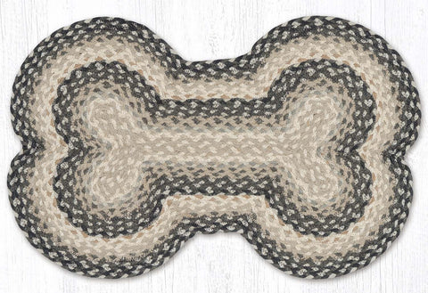 DB-890 Gray/Sand/Ivory Large Dog Bone 18"x28"
