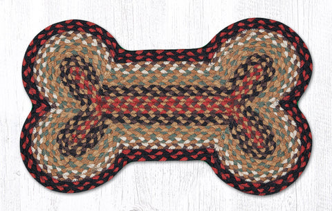 DB-19 Burgundy/Mustard Medium Dog Bone 13"x22"