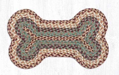 DB-413 Buttermilk/Cranberry Medium Dog Bone 13"x22"
