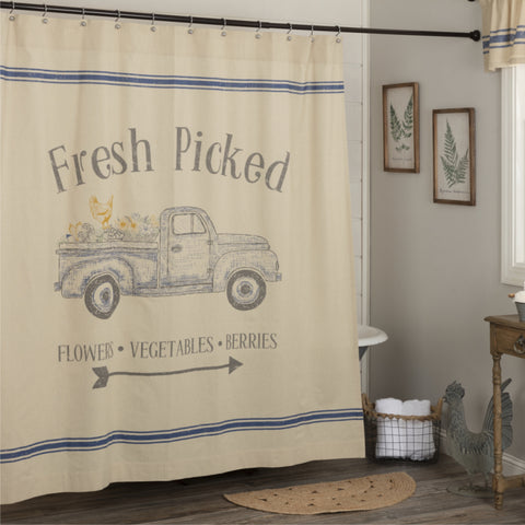Fresh Picked Shower Curtain 72Lx72W