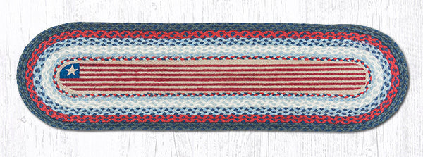 OP-15 Flag Oval Patch Runner 13"x48"