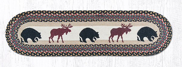OP-43 Bear/Moose Oval Patch Runner 13"x48"