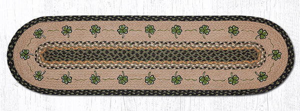OP-116 Shamrock Oval Patch Runner 13"x48"