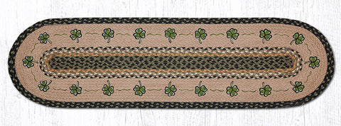OP-116 Shamrock Oval Patch Runner 13"x48"