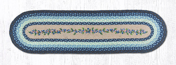OP-312 Blueberry Vine Oval Patch Runner 13"x48"